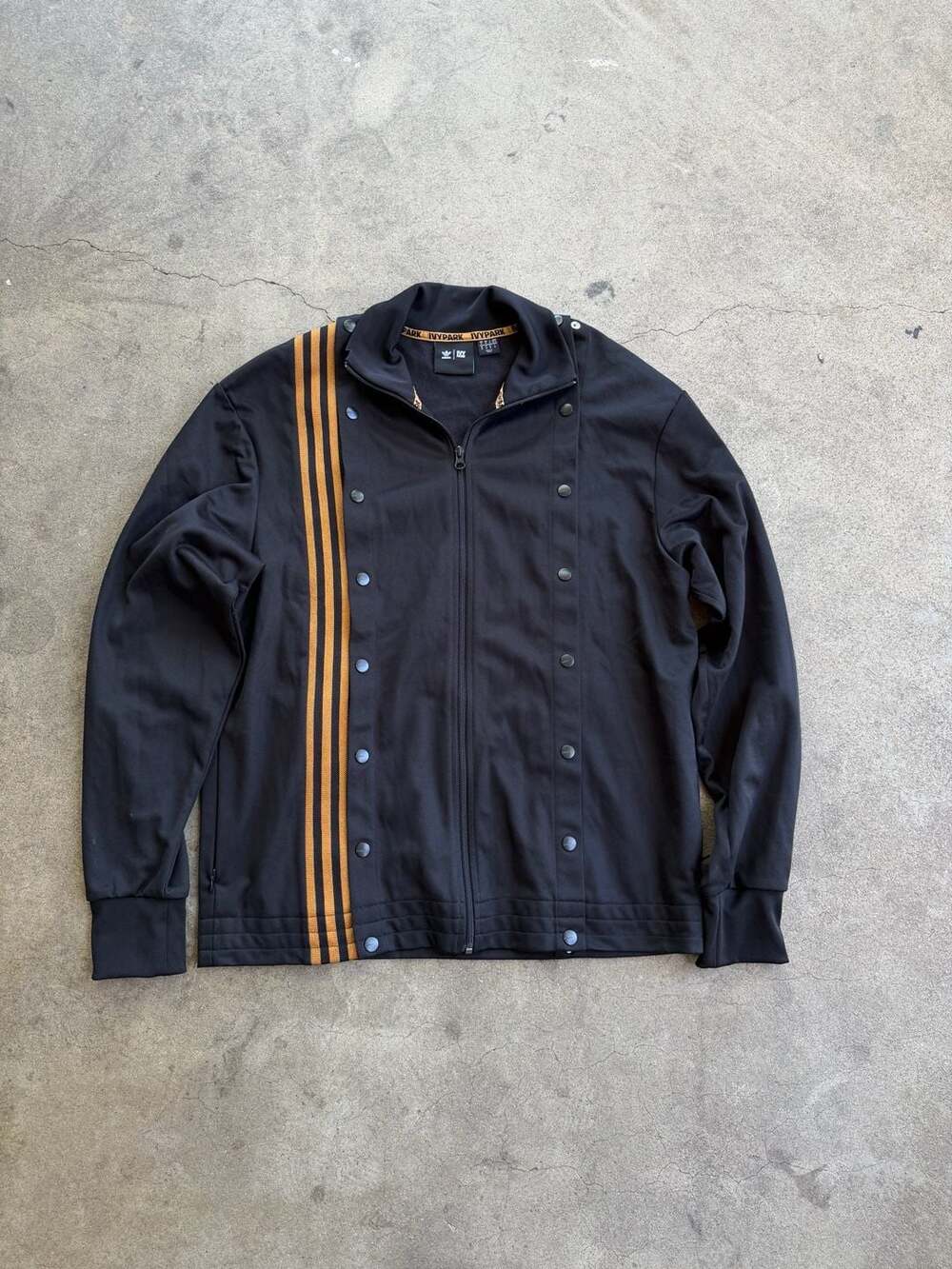 Adidas x Ivy Park 3-Stripe Black Track Jacket